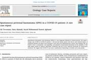 Spontaneous perirenal haematoma (SPH) in a COVID-19 patient: A rare case report